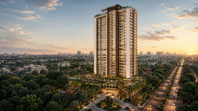 Concorde Hennur 28-floor tower elevation - Hennur Main Road Concorde Hennur 28-floor tower elevation - Hennur Main Road