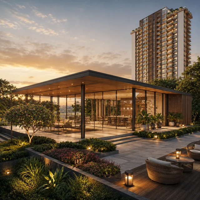 Concorde Hennur sky-deck clubhouse - top-floor amenity Concorde Hennur sky-deck clubhouse - top-floor amenity
